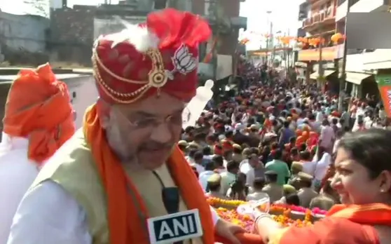 स्मृति ईरानी के समर्थन में शाह ने किया रोड शो, कहा- 'भाजपा फिर से आएगी'