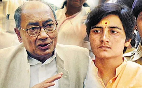 साध्वी पर दिग्विजय सिंह का हमला, बोले- 'गोडसे को देशभक्त बताना देशद्रोह है'