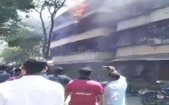 गर्ल्स हॉस्टल में लगी आग, लड़कियों ने कूदकर बचाई जान, सूरत जैसा हादसा होते-होते बचा