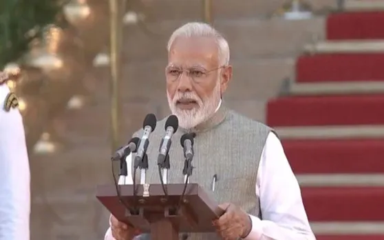 नरेंद्र मोदी दूसरी बार भारत के बने प्रधानमंत्री, राष्ट्रपति ने दिलवाई शपथ