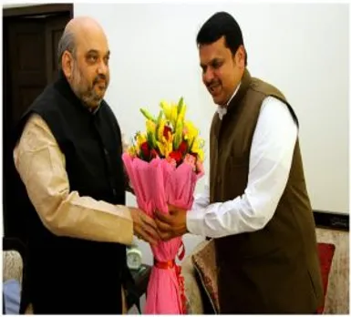 महाराष्ट्र के किसानों की मदद के लिए गृहमंत्री अमित शाह से मिले CM फडणवीस