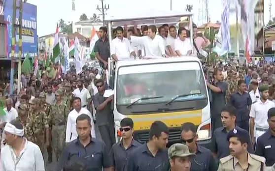 राहुल गांधी ने वायनाड में किया रोड शो, जनता को धन्यवाद देते हुए पीएम मोदी को लेकर कही ये बात