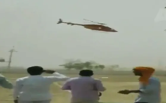 VIDEO: बाल-बाल बचे अलवर के बीजेपी सांसद, क्रैश होने से बचा हेलीकॉप्‍टर