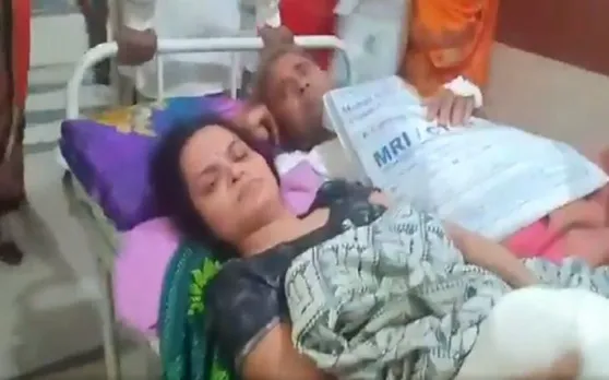 वाह रे अस्पताल! एक ही बेड पर अनजान महिला और पुरुष का इलाज