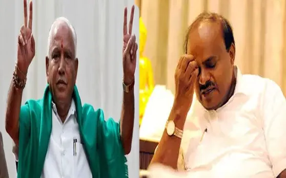 कर्नाटक में BJP का 'ऑपरेशन लोटस' लाया रंग, अल्पमत में कुमारस्वामी सरकार !