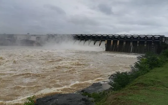 बढ़ते जलस्तर के बाद जबलपुर में बरगी बांध के 15 गेट खोले गए, 3265 क्यूसेक पानी छोड़ा गया