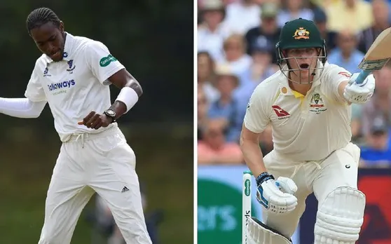 Ashes 2019: स्‍टीव स्‍मिथ को लगी जोफ्रा आर्चर की बाउंसर, हुए रिटायर्ड हर्ट