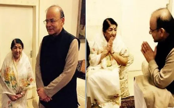 RIP Arun Jaitley: लता मंगेशकर ने तस्वीर शेयर कर पूर्व वित्त मंत्री अरुण जेटली को इस तरह दी श्रद्धांजलि