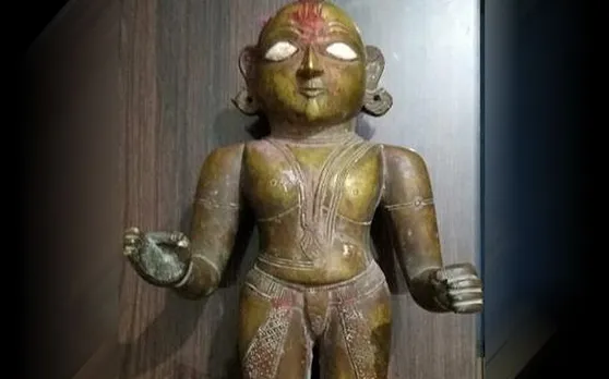तस्कर सहित पुलिस के हाथ लगी दो सौ साल पुरानी अष्टधातु की मूर्ति