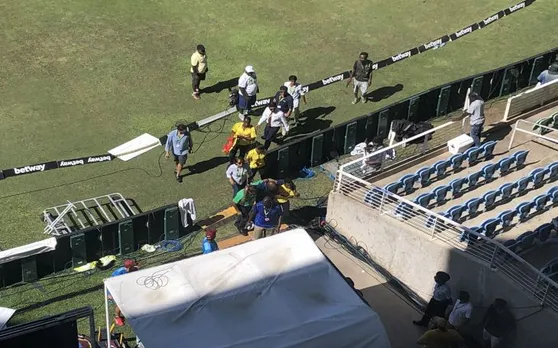IND vs WI: मैच शुरू होने से पहले मैदान में मची अफरा-तफरी, चक्कर खाकर नीचे गिरा ये दिग्गज खिलाड़ी