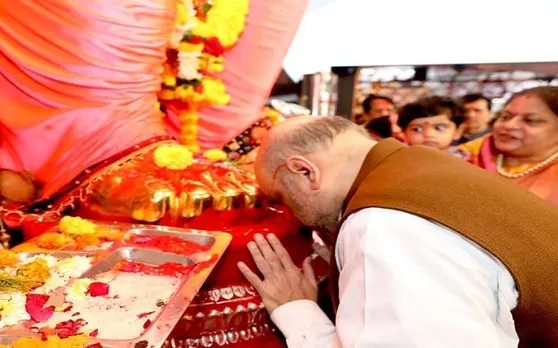 अमित शाह ने मुंबई में लाल बाग के राजा के दर्शन कर लिया आशीर्वाद, खुद को रोक नहीं सके सलमान खान