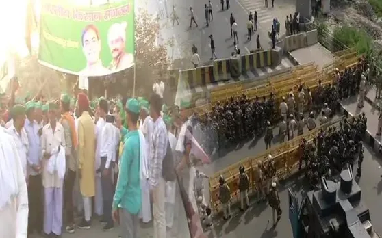 यूपी के किसानों का बड़ा प्रदर्शन, दिल्ली बॉर्डर सील, पुलिस और अर्धसैनिक बल तैनात