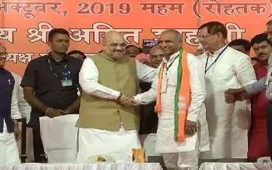 हरियाणाः हाथ का साथ छोड़ बीजेपी में शामिल हुए संपत सिंह, अमित शाह के सामने ली सदस्‍यता