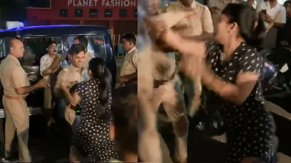 महिला को धक्का देती ये पुलिस अंग्रेजों वाली नहीं बल्कि UP की है, देखें VIDEO