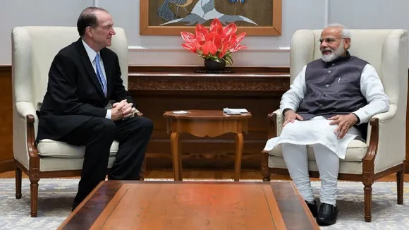 विश्व बैंक के प्रेसिडेंट डेविड मालपास ने PM मोदी से की मुलाकात, अर्थव्यवस्था पर हुई ये बात