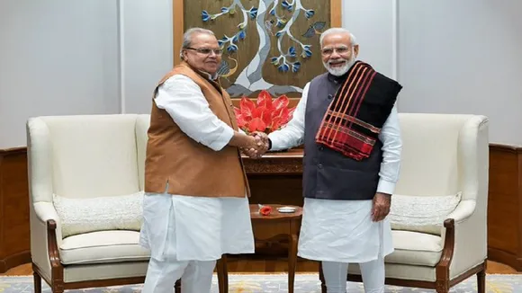 जम्मू-कश्मीर के गवर्नर सत्य पाल मलिक ने पीएम नरेंद्र मोदी से की मुलाकात