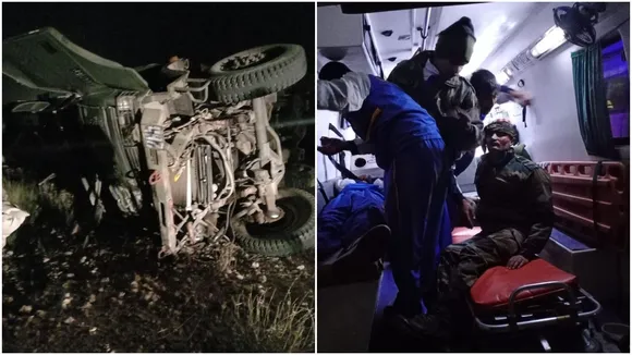 जैसलमेर में सेना के ट्रक और टर्बो में भीषण भिड़ंत, 13 जवान हुए घायल