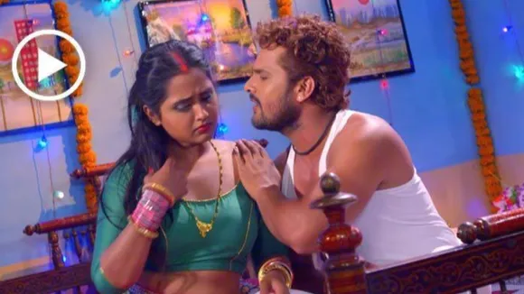 VIDEO: खेसारी के चक्कर में काजल ने खोया अपना नथ, कहा- खोजीं न बलमुआ दीया बारी