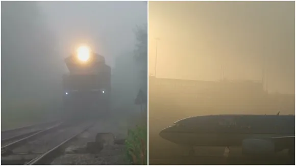 कोहरे ने रोक दी ट्रेनों की रफ्तार, Flights को भी करना पड़ रहा डायवर्ट