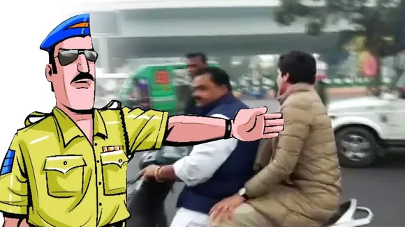 जिस स्कूटी पर बैठी थीं प्रियंका गांधी, पुलिस उसका काटेगी चालान, जानें क्यों