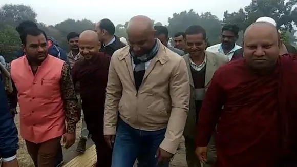 रायसेन पहुंचे श्रीलंका के महान बल्लेबाज सनथ जयसूर्या, भगवान बुद्ध की पूजा-अर्चना की