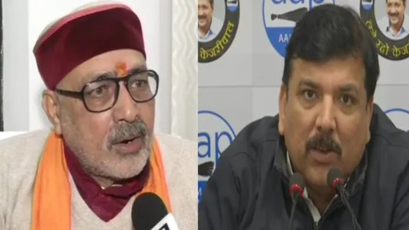 दिल्ली के शाहीन बाग पर AAP के संजय सिंह और BJP के गिरिराज सिंह आमने-सामने आए