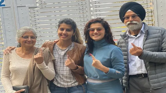 तापसी पन्नू ने दिल्ली विधानसभा चुनाव में डाला वोट, लोगों ने उठाए सवाल तो दिया ये जवाब