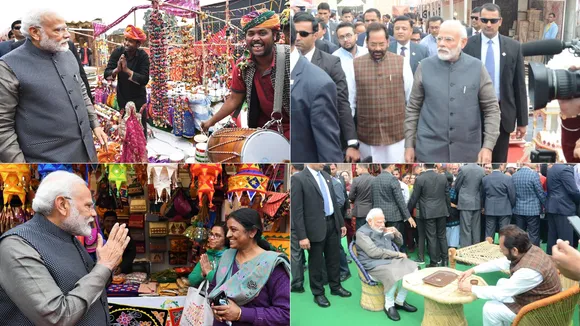 अचानक ‘हुनर हाट’ पहुंचे प्रधानमंत्री मोदी, लिट्टी-चोखा खाया और पी कुल्हड़ चाय