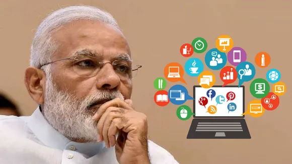 PM Nrendra modi, Social Media