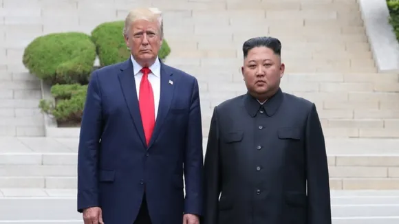 trump with kim jong un