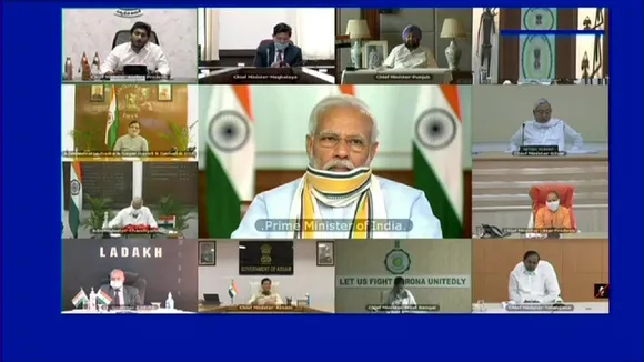 PM Narendra modi with cms
