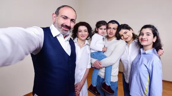 nikol with family