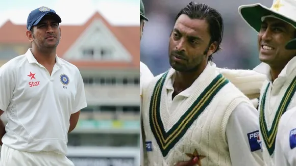 Dhoni and Akhtar