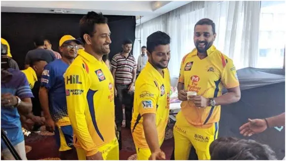 dhoni raina