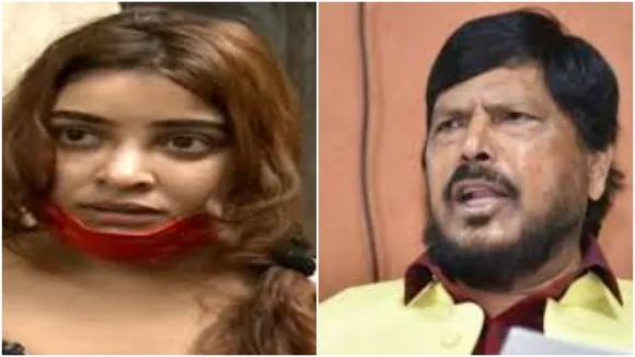 Payal Ghosh and Ramdas Athawale