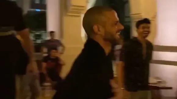shikhar dhawan dance social