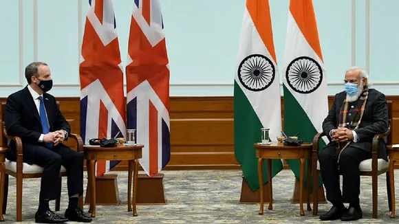 pm modi meets dominic raab