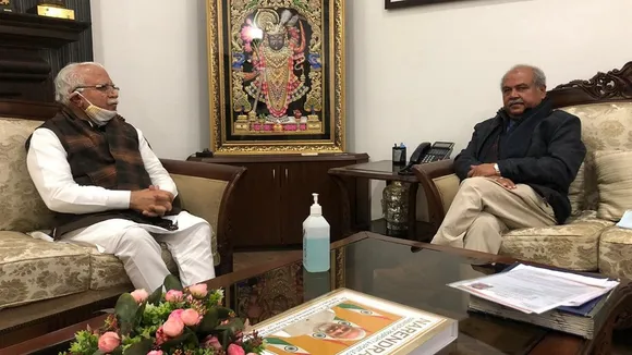 narendra tomar with khattar