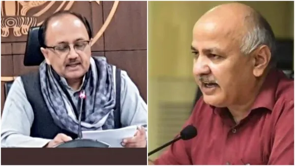 Manish Sisodia and Sidharth NSingh