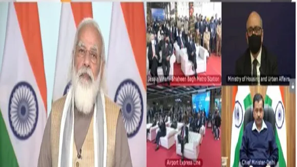 pm modi inaugurate first driverless train in india