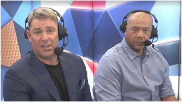 Warne  Symonds mock Labuschagne on air  broadcaster apologises  Photo Credit Twitter globalfirstnews
