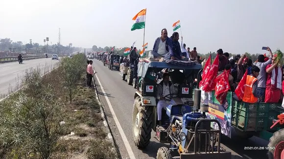 Tractor rally from Rajasthan remains peaceful