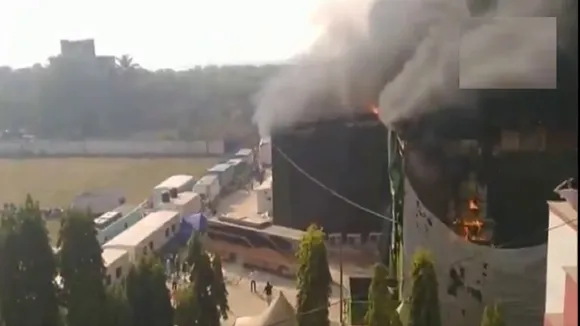 Fire in a studio in Goregaon West  Mumbai
