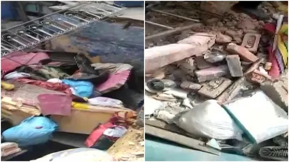 दिल्ली के सदर बाजार में ढहा मकान, मुख्यमंत्री केजरीवाल ने जताया दुख