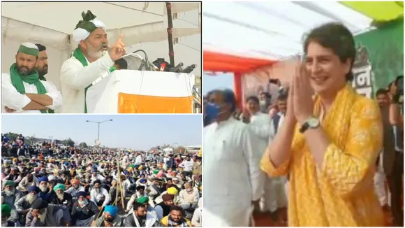 farmers protest pagri sambhal day rakesh tikait priyanka gandhi live updates