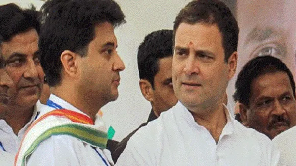 राहुल गांधी के साथ ज्योतिरादित्य सिंधिया