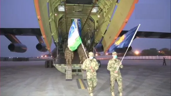 Uzbek Army troops