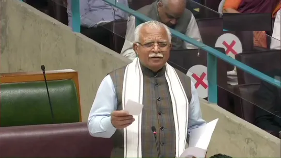 Haryana CM in Assembly