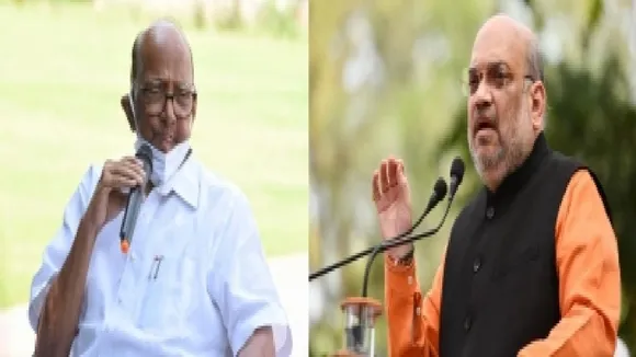 Amit Shah and Sharad Pawar