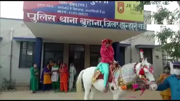 Staff of Buhana Police Station in Jhunjhunu